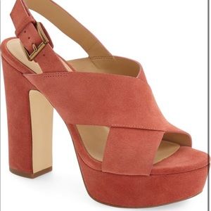 Michael Kors marina slingback platform sandals